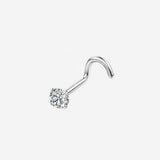 STEEL NOSE STUD WITH 5A ZIRCON ON STRAIGHT BAR_CWMM9600