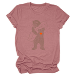 FUNNY BEAR SHORT SLEEVE T SHIRT FOR HER_CWTTS1505