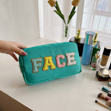 NEW HIGH VALUE LETTER HAND HELD COSMETIC BAG_CWAB4448