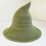 HALLOWEEN POINTED WITCH HAT KNIT FOLDABLE_CWAH0617