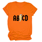 SUMMER NEW ARRIVAL PLUS SIZE TEE WITH LIGHTNING_CWTTS1476