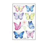 Waterproof Kids Cute Watercolor Butterfly Tattoos_Cwmm8255