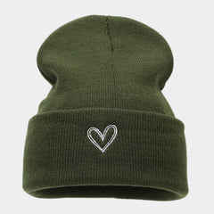 EMBROIDERY NEEDLE AUTUMN AND WINTER KNITTED HAT_CWAH2122