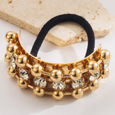 LUCKY CLOVER METALLIC ELASTIC HAIR TIE_CWAHA6229