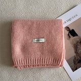 Wool Knit Narrow Scarf Warm Winter Neck Scarf_Cwasc2279