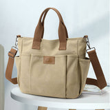 RETRO CANVAS BAG MESSENGER BAG TOTE BAG_CWAB1282