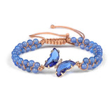 Cwaje4228_Natural Stone Light Luxury Butterfly Bracelet