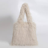 FLUFFY FUR TOTE HANDBAG WOMEN CHIC SHOULDER BAG_CUAB00565