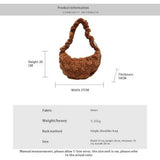 LARGE PUFFY VELVET CLOUD SHOULDER BAG_CUAB00492