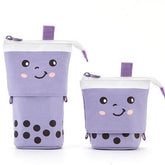 CUTE MILK TEA RETRACTABLE PULL DOWN PENCIL BAG_CWMM1967