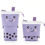 CUTE MILK TEA RETRACTABLE PULL DOWN PENCIL BAG_CWMM1967