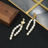 LIGHT LUXURY NATURAL PEARL EARRINGS FOR WOMEN_CWAJE3819