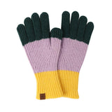 NEW WINTER LONG CONTRASTING TOUCH SCREEN GLOVES_CWAG0382