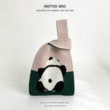 Cartoon Animal Series Knitted Handbag_Cwab2372