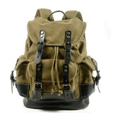 CANVAS LEATHER HIKING BACKPACK FOR SCHOOL TRAVEL_CWAB5518