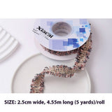 RIBBON TWEED BOUQUET FLOWER WRAP DIY RIBBON_CWMM5745