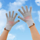 CARTOON CAT SCRATCHING GLOVES WINTER WARM GLOVES_CWAG0146