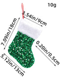 NEW PLUSH WHITE EDGE SEQUINED CHRISTMAS SOCKS_CWMS1439