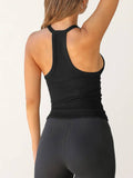 Y2K Style Sexy Slim Knit Solid Color Thread Vest