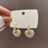 FASHIONABLE AND SIMPLE HEART PEARL EARRINGS_CWAJE2450