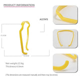 ACETATE SQUARE SUNGLASSES HEADBAND HAIRPIN_CWAHA4351