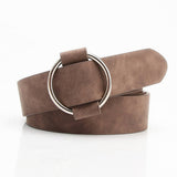 Cwabe0942_Round Buckle Needle-Free Freely Adjustable Belt