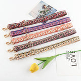 NEW EMBROIDERED REPLACEABLE ADJUSTABLE BAG STRAP_CWMM1051