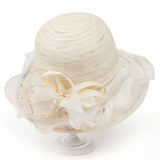 LACE FLOWER TRAVEL SUN HAT_CWAH1494