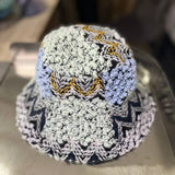 Cwah2213_Ethnic Retro Color Matching Knitted Bucket Hat