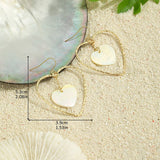 FASHION NATURAL SHELL SMALL HEART EARRINGS_CWMM4343