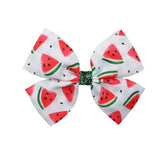 CHILDRENS FRUIT PRINT BOW HAIR CLIP_CWAHA2391
