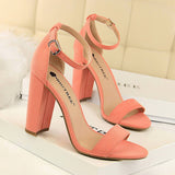 SIMPLE THICK HEEL WITH HIGH HEELS_CWSHH0050