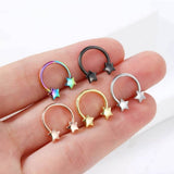 STAINLESS STEEL HEART STAR NOSE RING SET_CWMM9516