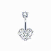 HEART CZ BELLY RING HYPOALLERGENIC BESTSELLER_CWMM9194