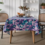 Tie-Dye Camouflage Printed Pastoral Tablecloth_Cwmm0975