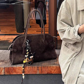 Suede Tote B Vintage Shoulder Crossbody Bag_Cwab4109