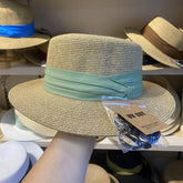 SUMMER VACATION ALL MATCH FLAT TOP STRAW HAT_CWAH3450