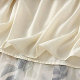 FLORAL PRINT TULLE PLEATED MIDI SKIRT_CWBMS0406