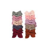 HANDMADE BABY BOW HAIR CLIP WITH CORN WEAVE FABRIC_CWAHA6737