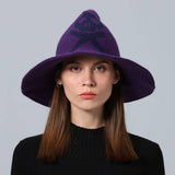 Cwah4090_New Skull Magic Props Halloween Wizard Hat
