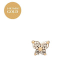 DECEMBER BIRTHSTONE BUTTERFLY STUD CUFF EARRINGS_CWAJE5112