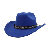 MEN WOMEN WOOL COWBOY FEDORA HAT ETHNIC STYLE_CWAH04498