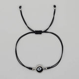 Bohemian Style Gold Bead Glass Eye Bracelet_Cwmm3869