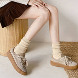 Warm And Cute Polka Dot Home Sleeping Socks_Cwms1057