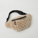 PLUSH CHEST BAG WOMEN SMALL SHOULDER CROSSBODY_CUAB00604