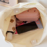 LITERARY STYLE CANVAS TOTE BAG FOR WOMEN LARGE_CWAB5654