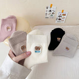 CARTOON MAILLARD LETTER STRIPED SOCKS_CWMS0959