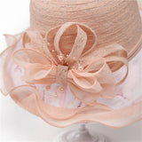 LACE FLOWER TRAVEL SUN HAT_CWAH1494