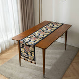 CONTRAST FABRIC FESTIVE TABLECLOTH_CWMM0998