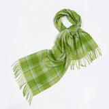 100% WOOL PLAID SCARF UNISEX WARM WINTER WRAP_CWASC2346